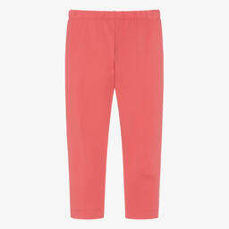 Mayoral-Girls Pink Cotton Cropped Leggings | Childrensalon Outlet