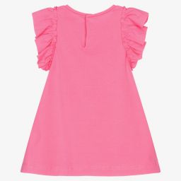 Mayoral-Girls Pink Cotton Dress | Childrensalon Outlet