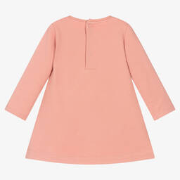 Mayoral-Girls Pink Cotton Dress  | Childrensalon Outlet