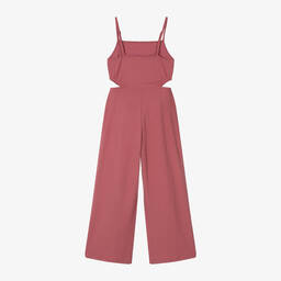 مايورال-جمبسوت قطن جيرسي مضلع لون زهري للبنات | Childrensalon Outlet