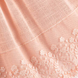 Mayoral-Girls Pink Cotton & Lace Dress | Childrensalon Outlet