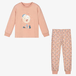 Mayoral-Розовая хлопковая пижама для девочек | Childrensalon Outlet