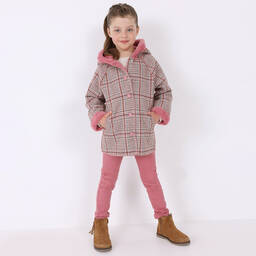 Mayoral-Розовые хлопковые брюки со стразами | Childrensalon Outlet