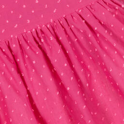 Mayoral-Girls Pink Cotton Ruffle Dress | Childrensalon Outlet