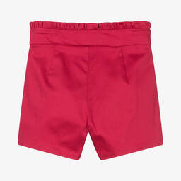 Mayoral-Розовые хлопковые шорты для девочек | Childrensalon Outlet