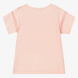 Mayoral-Girls Pink Cotton T-Shirt | Childrensalon Outlet