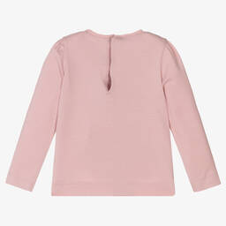 Mayoral-Girls Pink Cotton Top | Childrensalon Outlet