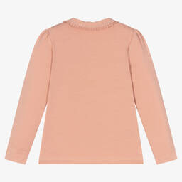 Mayoral-Girls Pink Cotton Top | Childrensalon Outlet