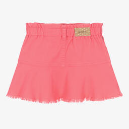 Mayoral-Розовая юбка из хлопкового твила | Childrensalon Outlet