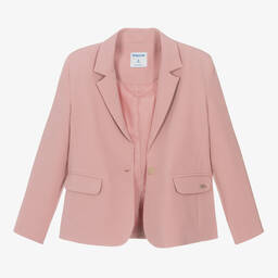 Mayoral-Girls Pink Crêpe Blazer | Childrensalon Outlet