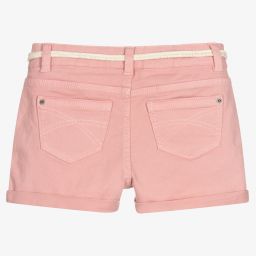 Mayoral-Розовые джинсовые шорты для девочек | Childrensalon Outlet