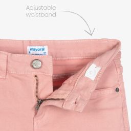 Mayoral-Розовые джинсовые шорты для девочек | Childrensalon Outlet