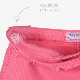 Mayoral-Girls Pink Denim Skirt | Childrensalon Outlet