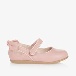 Mayoral-Girls Pink Faux Leather Bow Shoes | Childrensalon Outlet