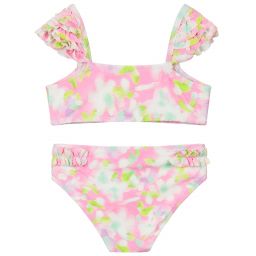 Mayoral-Розовое бикини с цветочным рисунком для девочек | Childrensalon Outlet
