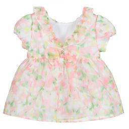 مايورال-بلوز لون زهري بطبعة ورود | Childrensalon Outlet