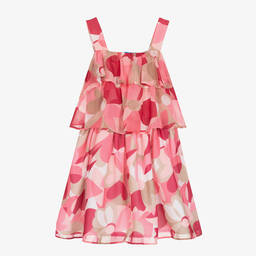 Mayoral-Girls Pink Floral Dress | Childrensalon Outlet