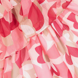 Mayoral-Girls Pink Floral Dress | Childrensalon Outlet
