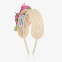 Mayoral-Ободок с цветами розовый для девочек | Childrensalon Outlet