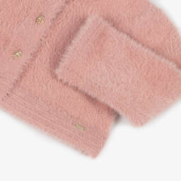 Mayoral-Girls Pink Fuzzy Knit Bolero | Childrensalon Outlet