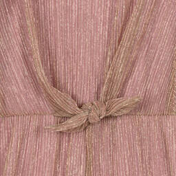 Mayoral-Розово-золотистый комбинезон с блестками | Childrensalon Outlet