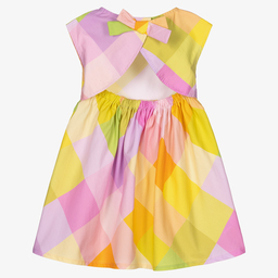 Mayoral-Girls Pink & Green Dress | Childrensalon Outlet