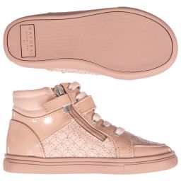Mayoral - Girls Pink High-Top Trainers 