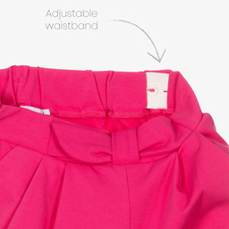 Mayoral-Girls Pink Jersey Trousers | Childrensalon Outlet