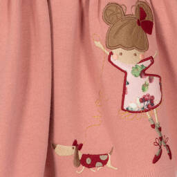 Mayoral-Розовое трикотажное платье для девочек | Childrensalon Outlet