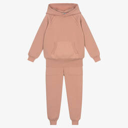 Mayoral Girls Pink Knitted Tracksuit Childrensalon Outlet