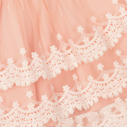 Mayoral-Girls Pink Lace & Tulle Skirt | Childrensalon Outlet