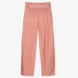 Mayoral-Розовые брюки из лиоцелла для девочек | Childrensalon Outlet