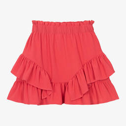 مايورال-تنورة مزينة بكشكش لون زهري | Childrensalon Outlet