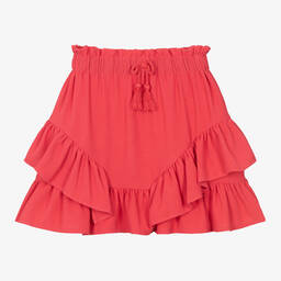 مايورال-تنورة مزينة بكشكش لون زهري | Childrensalon Outlet