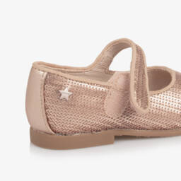 Mayoral-Туфли на липучке с золотистыми пайетками для девочек | Childrensalon Outlet