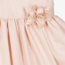 Mayoral-Girls Pink Shimmer Flower Dress | Childrensalon Outlet
