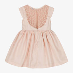 Mayoral-Girls Pink Shimmer Flower Dress | Childrensalon Outlet