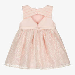 Mayoral-Girls Pink Sleeveless Organza Dress | Childrensalon Outlet
