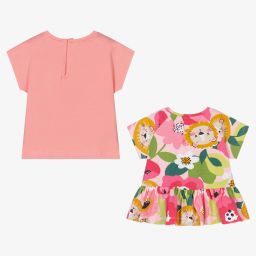 Mayoral-Розовые футболки для девочек (2шт.) | Childrensalon Outlet