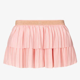 Mayoral-Girls Pink Tiered Layered Skirt | Childrensalon Outlet