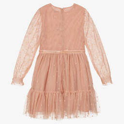 مايورال-فستان تول لون زهري | Childrensalon Outlet