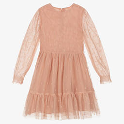 مايورال-فستان تول لون زهري | Childrensalon Outlet