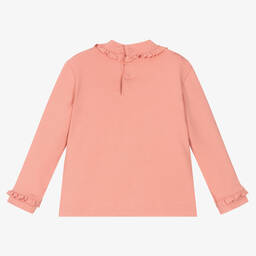 Mayoral-Girls Pink Turtleneck Top | Childrensalon Outlet