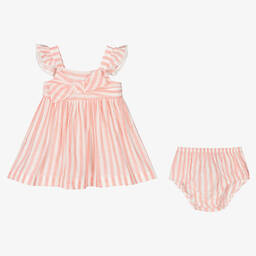 Mayoral-Платье в розово-белую полоску | Childrensalon Outlet