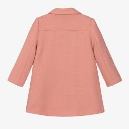Mayoral-Girls Pink Wool Coat | Childrensalon Outlet
