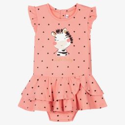 مايورال-فستان أطفال ولادي قطن جيرسي لون زهري مرجاني | Childrensalon Outlet