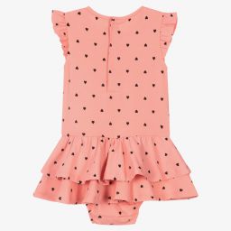 مايورال-فستان أطفال ولادي قطن جيرسي لون زهري مرجاني | Childrensalon Outlet