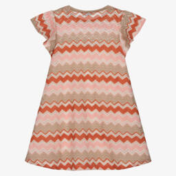 Mayoral-Платье с зигзагами розовое для девочек | Childrensalon Outlet