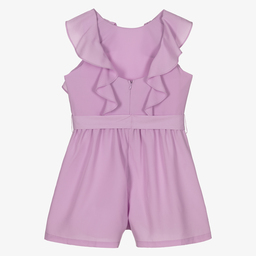 Mayoral-Фиолетовый комбинезон из крепа для девочек | Childrensalon Outlet