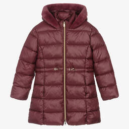 Mayoral-Girls Purple Puffer Coat | Childrensalon Outlet